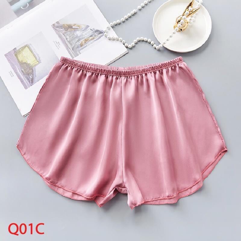 Quần Đùi (Lụa Satin) mềm mát - Mặc nhà hoặc mặc trong váy_mã QD-01