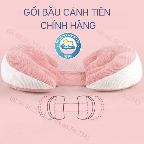 Gối bầu cánh tiên nâng đỡ bụng giảm đau lưng cho mẹ bầu