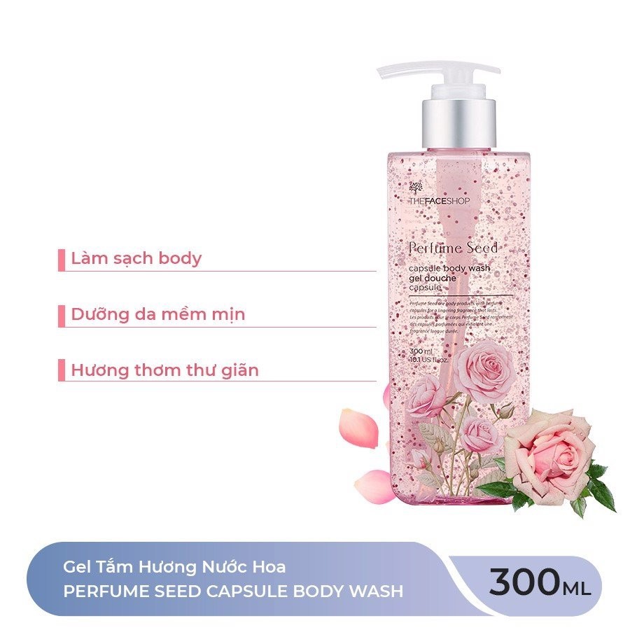 Sữa tắm dưỡng ẩm hương nước hoa TheFaceSho.ps Perfumes Seed Capsule Body Wash - HONGS BEAUTY