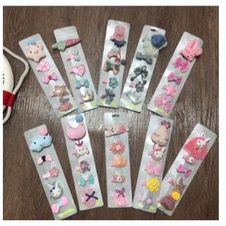 Set 5 Kẹp Tóc Dễ Thương Cho Bé Gái