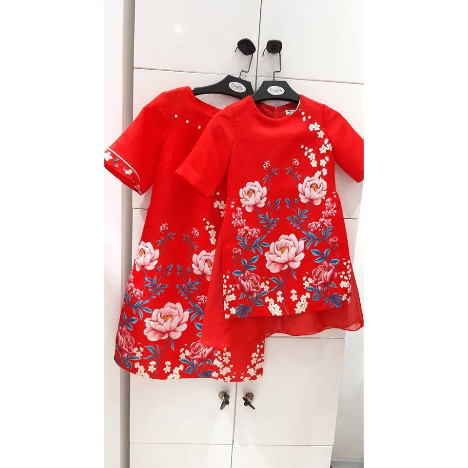 Áo dài cách tân cho nữ Emspo xẻ tà dáng lửng SMM2413