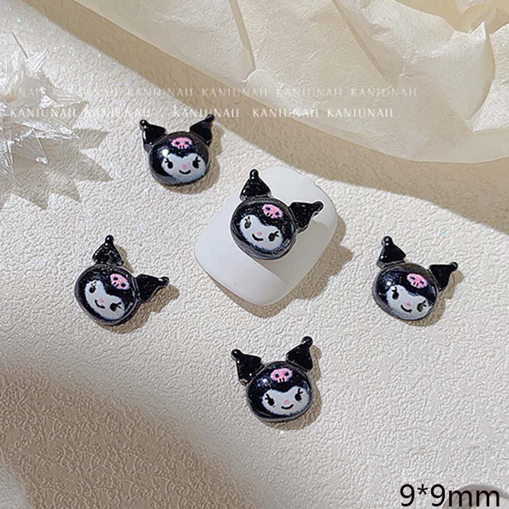 Móng Tay Trang Sức Mới Dễ Thương Người Yêu Hoạt Hình Phụ Kiện Móng Tay Diy 3 Chiều Đồ Trang Trí Okase