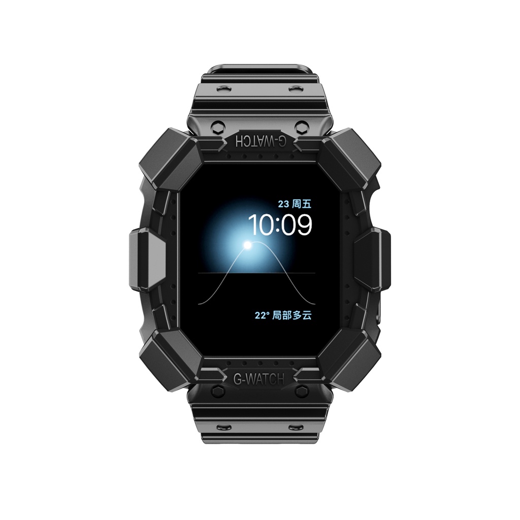 Ốp Dây Đeo Cao Su Cho Đồng Hồ Thông Minh Apple Watch 38 40 41 42 44 45mm iWatch Series 8 7 6 SE 5 4 3 2 1