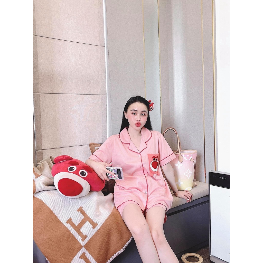 |Tặng Set Trà Sữa| Đồ bộ mặc nhà pijama đùi tay ngắn dễ thương | BigBuy360 - bigbuy360.vn