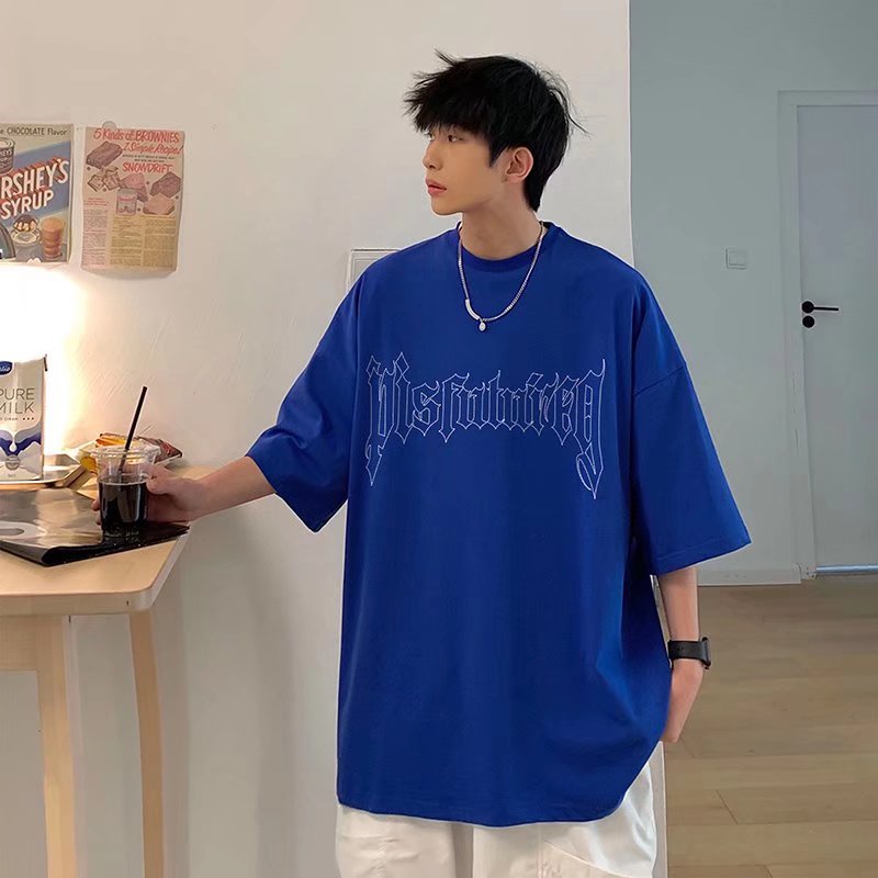 Áo Thun Tay Ngắn Dáng Rộng In Chữ Cỡ Lớn M-8XL Phong Cách Hip Hop Thời Trang Mùa Hè Cho Nam