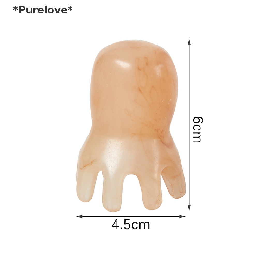 1 Lược Mát Xa Da Đầu Hình Đầu Bạch Tuộc Bằng Nhựa Resin
