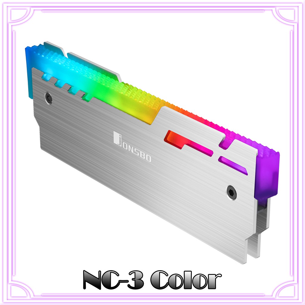 Bộ Tản Nhiệt Ram Nc-3 Rgb Tự Động Bằng Nhôm Abs Thay Đổi Màu Sắc Cho Pc Ddr2 Ddr3 Ddr4 Ddr5 | BigBuy360 - bigbuy360.vn