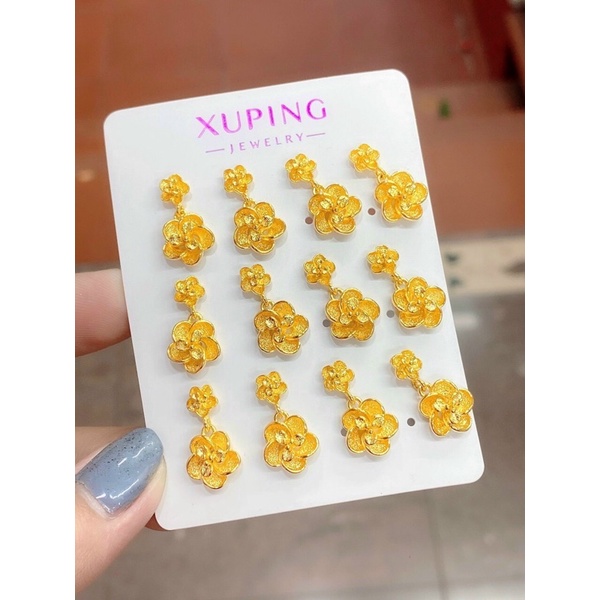 Bông tai cưới dát vàng 24 cao cấp