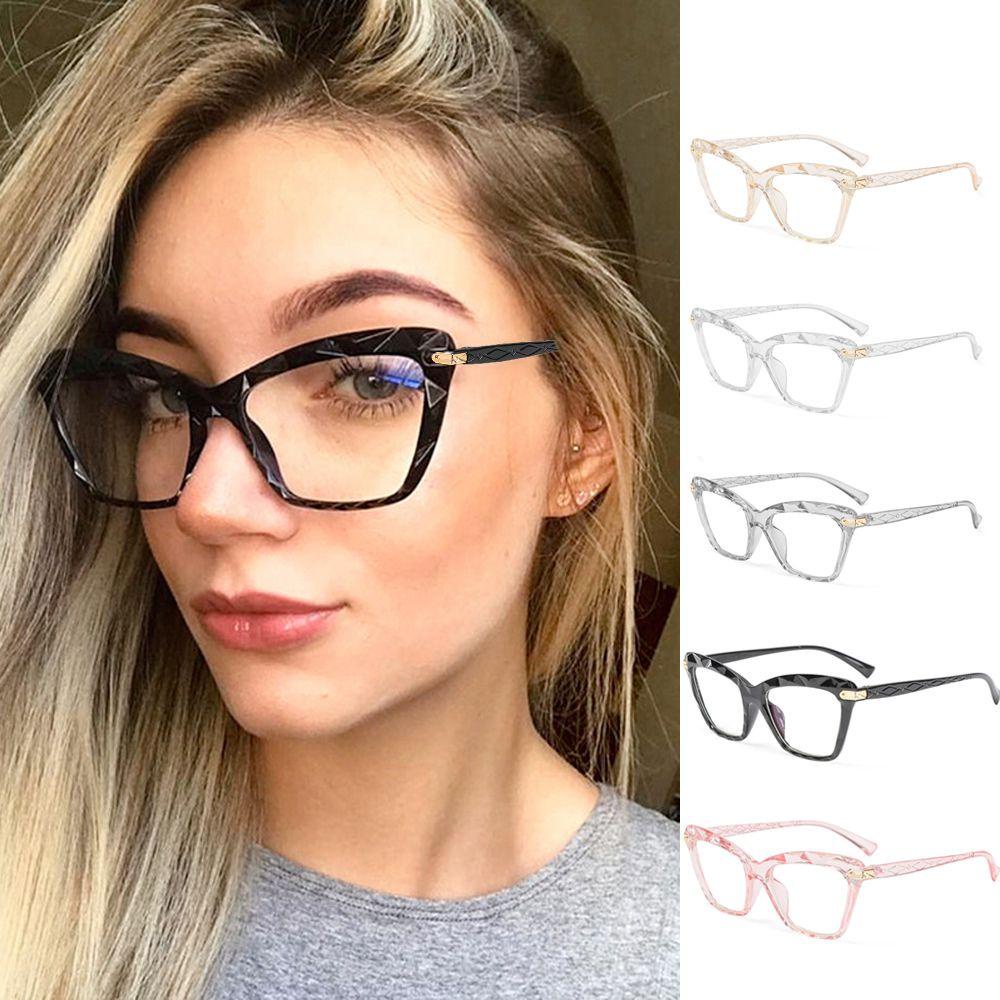 ROWANS Mắt Kính Chống Ánh Sáng Xanh Lam Phong Cách Retro Oversize Thời Trang