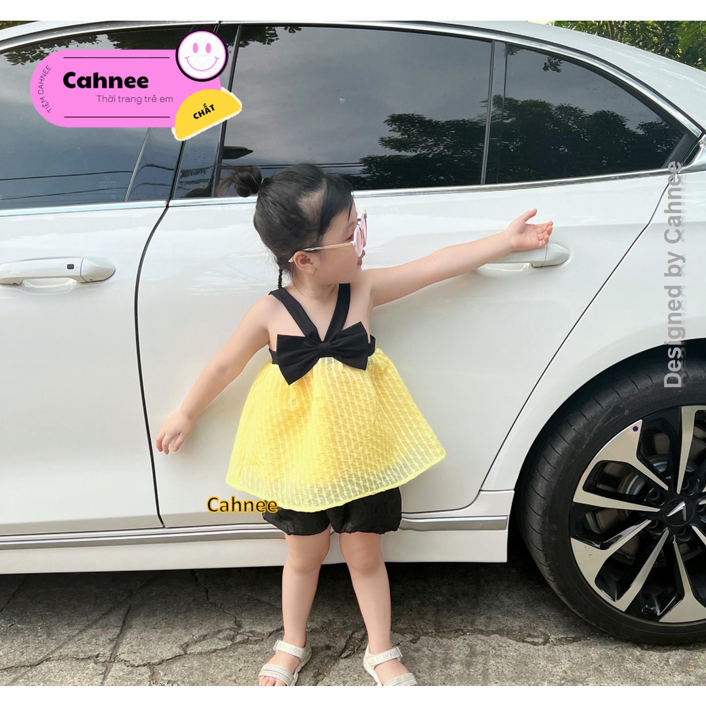 Áo Nơ Cho Bé Gái màu sắc xinh xắn