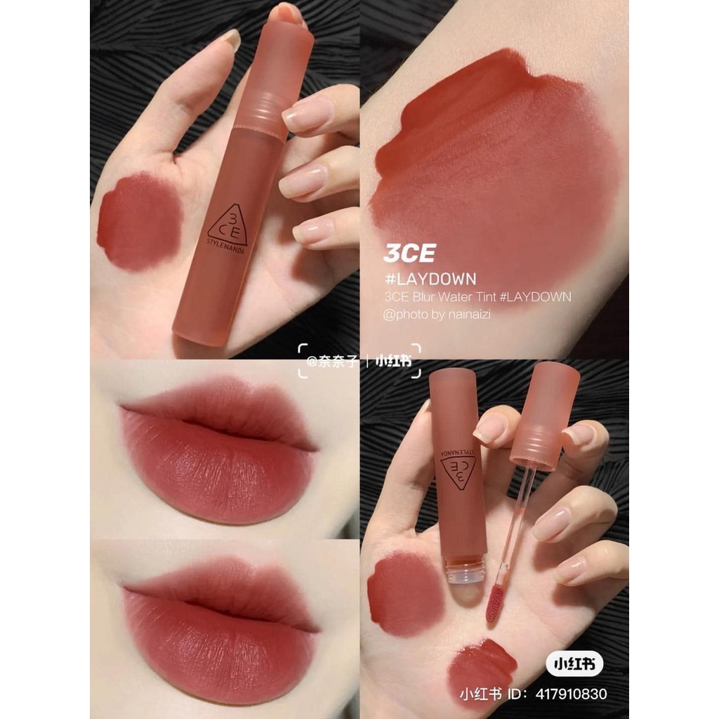 Son 3CE Blur Water Tint #LayDown - Hồng nâu sale 40%