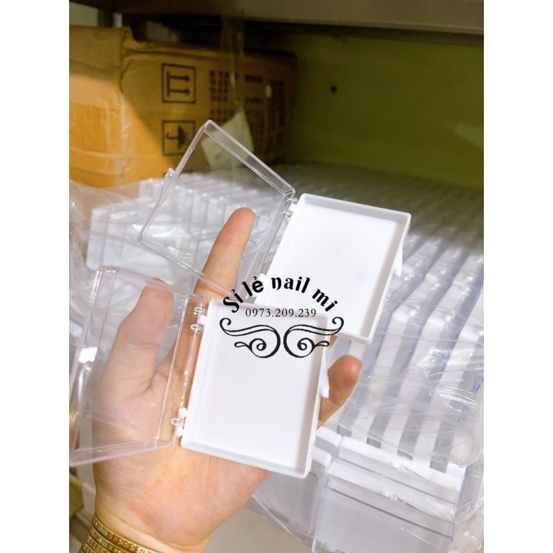 hộp vuông đựng mi fan đựng nail box