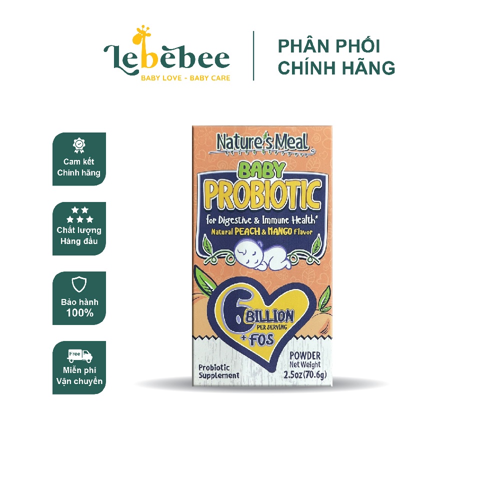 Nature's Meal - Baby Probiotic Men vi sinh Non GMO (70.6g)