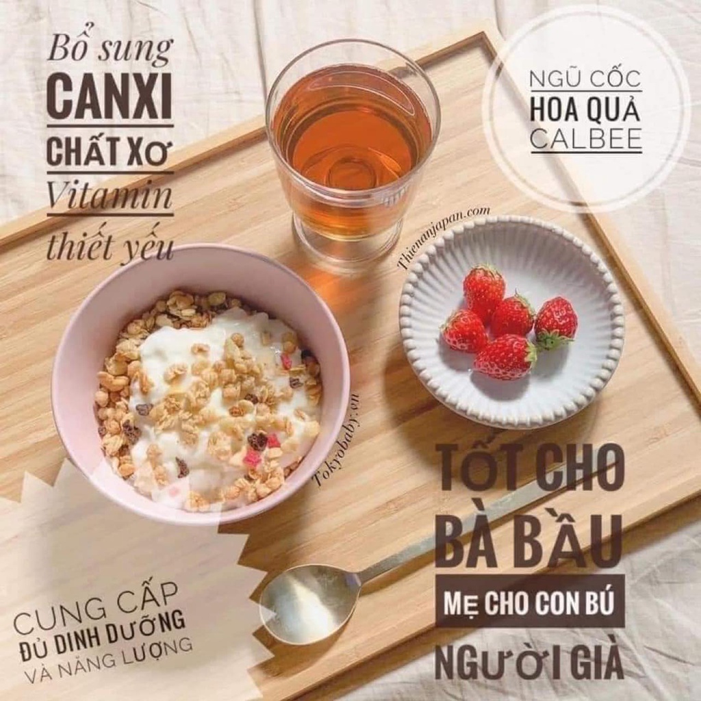 Ngũ cốc calbee Nhật Bản 800g chính hãng giá tốt, ngũ cốc giảm cân, cho bé ăn dặm