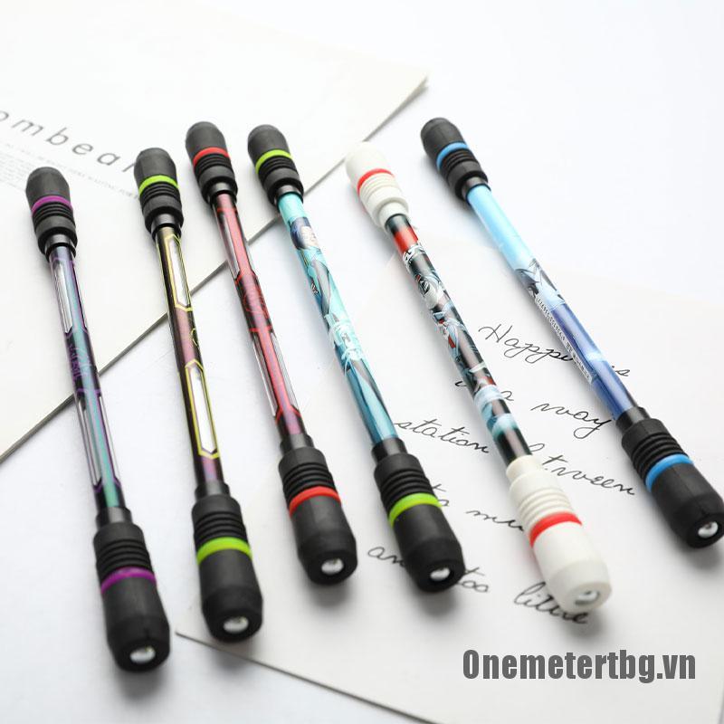 【Onemetertbg】Spinning Pen Rotating Gaming Gel Pens Release Pressure Comfortable  Penspinning