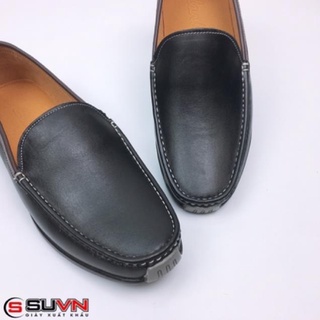 sale 12-12 Giày Lười Nam da thật trơn đế cao su hàng VNXK