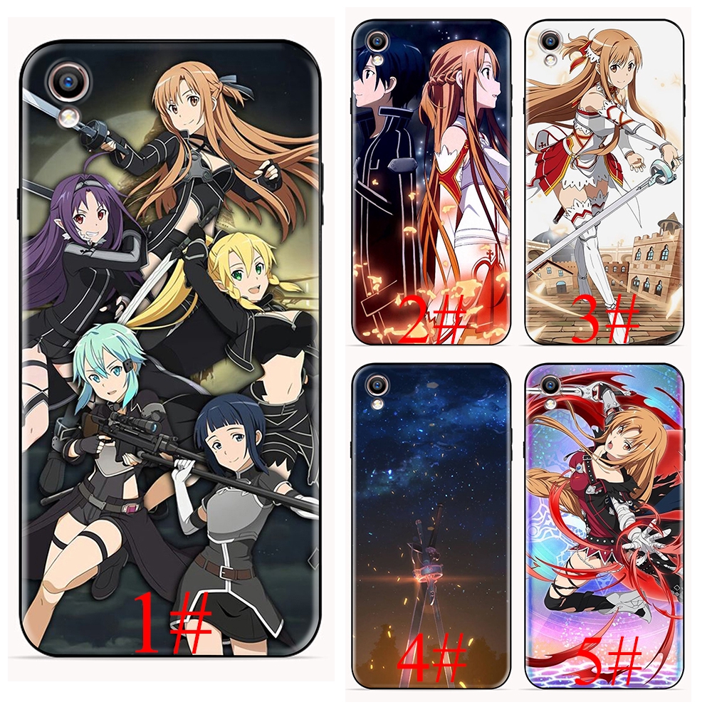 Ốp Lưng Mềm In Hình Anime Sword Art Online Cho Oppo A3s A39 A59 A83 F5 F7 F9 A1k Realme X 5i