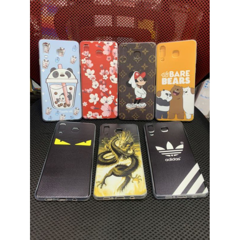 Ốp samsung A8 star dẻo in hình
