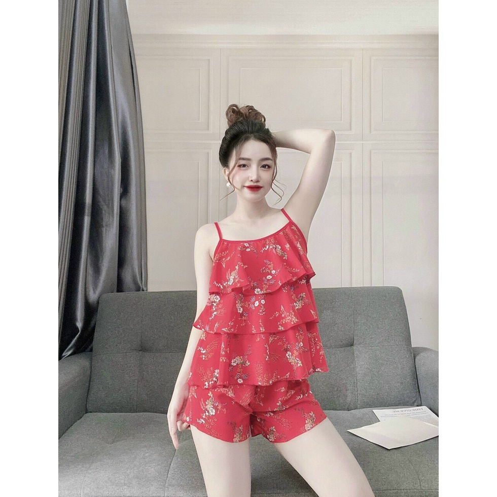 S11 Đồ bộ mặc nhà áo hai dây không cần mặc bra, size dưới 57kg (S11) CAO CẤP | BigBuy360 - bigbuy360.vn