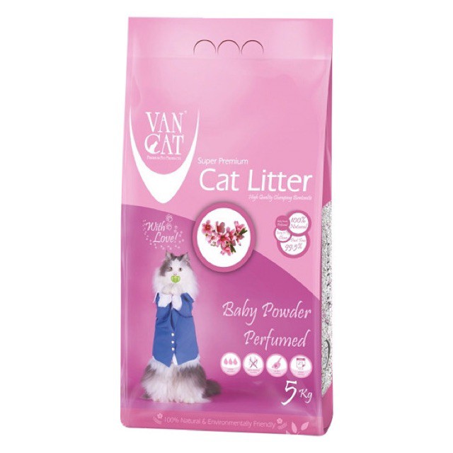 Cát vệ sinh cho mèo Vancat Litter 5kg