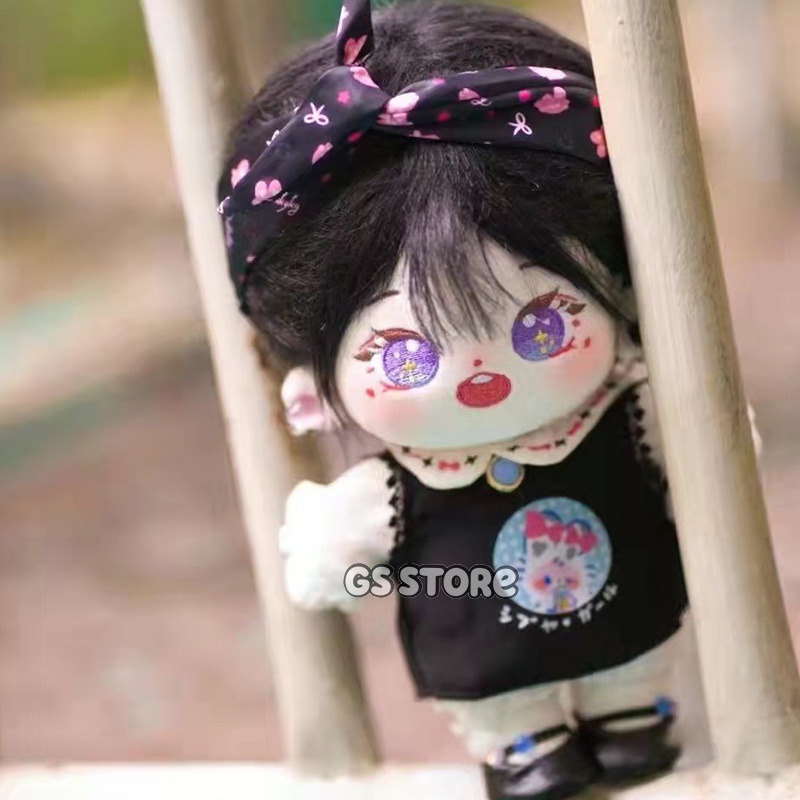 Búp Bê Thần Tượng Jennie Lisa Rose Jisoo Tóc Xoăn Màu Đen Xinh Xắn 20cm