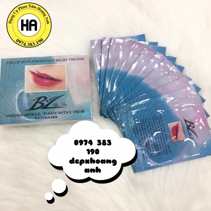 Miếng dán môi Ber Lin dùng trong phun xăm thẩm mỹ 12 miếng/ hộp | dcpxHoangAnh | BigBuy360 - bigbuy360.vn