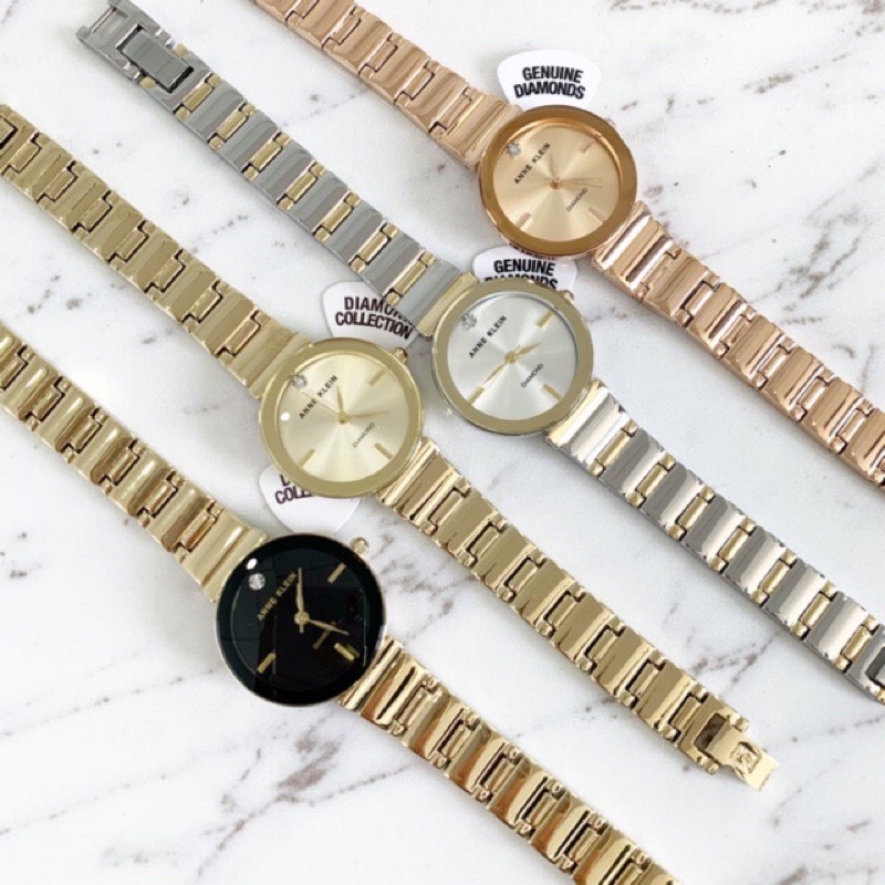 Thanh lý Đồng hồ Nữ ANNE KLEIN model AK/2434RGRG tone gold sang trọng