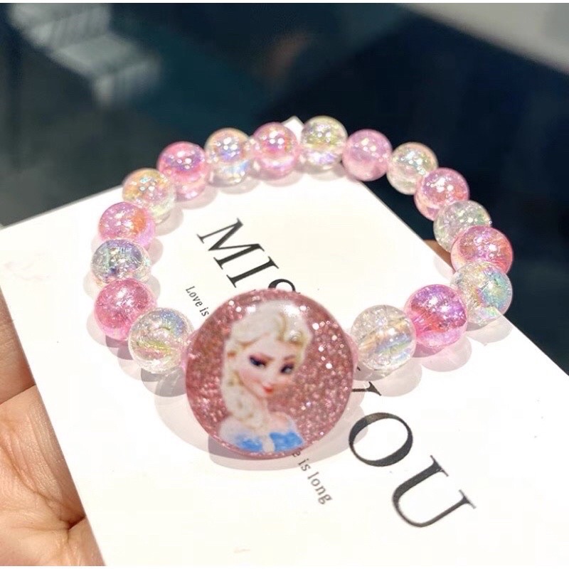 Vòng đeo tay trẻ em hình công chúa Disney Elsa dễ thương cho bé gái