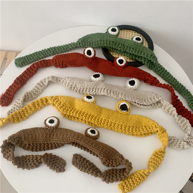 Mũ Len Dệt Kim Thời Trang Thu Đông Hình Chú Ếch Dễ Thương 22096