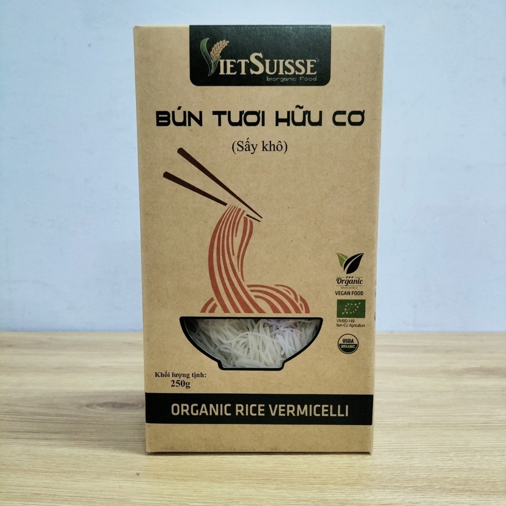 Bún Tươi Hữu Cơ Sấy Khô Vietsuisse 250g