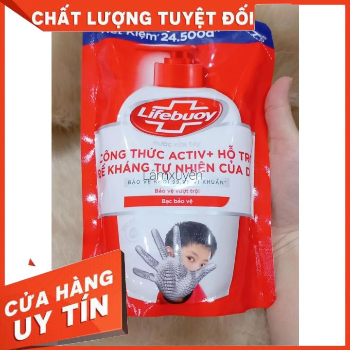 NƯỚC RỬA TAY LIFEBUOY TÚI 450G _ CHAI 500G _ CHAI 180G FREESHIP kháng khuẩn làm sạch da, bảo vệ sức khỏe vượt trội