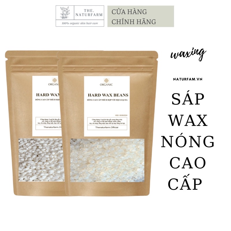 Sáp wax lông nóng cao cấp siêu bám [ 200GR ] sáp coconut và sáp trong suốt chính hãng