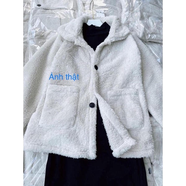 Set váy tăm body dáng dài kèm áo khoác lông