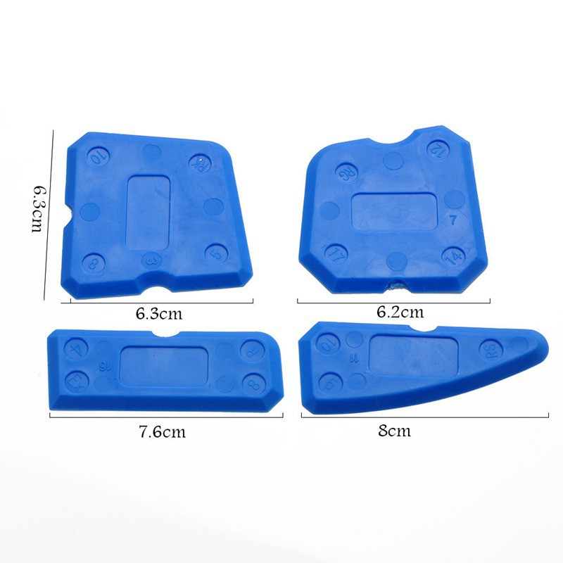 Set 4 Công Cụ Hỗ Trợ Trét Keo Silicon Chuyên Dụng