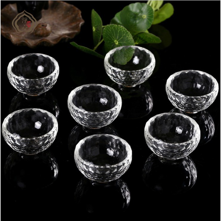 Bát Pha Lê đựng nước  chén đựng nước hoặc để vật phẩm Phật giáo, tâm linh, phong thủy, thờ cúng, trận pháp