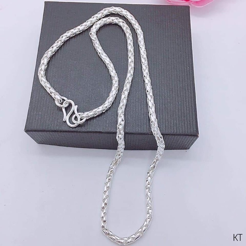 Dây chuyền dừa cho bé bền đẹp chuẩn bạc ta -THJ SILVER