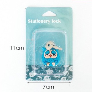 (RESTOCK) Ổ KHOÁ MINI HOẠT HÌNH CUTE kèm 2 chìa khoá BUKAO