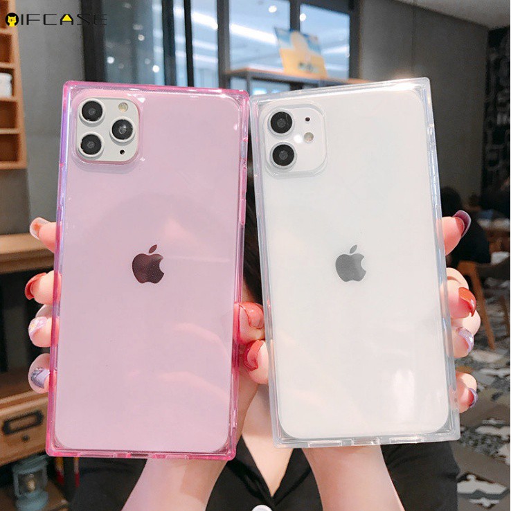 Ốp điện thoại TPU dẻo màu sắc ngọt ngào phản quang thiết kế đơn giản thời trang cho IPHONE 11 PRO XS MAX XR X