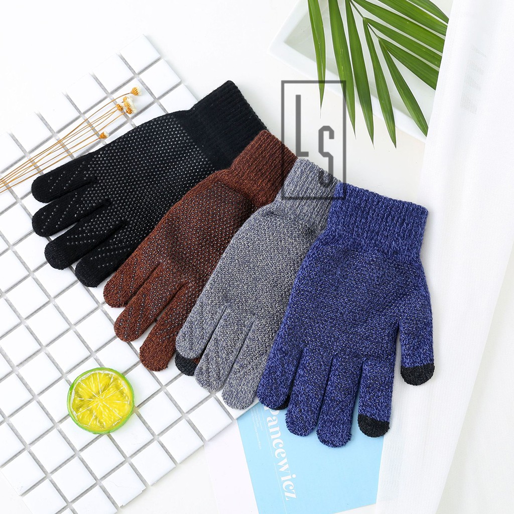 Găng Tay Trơn Vintage - Bao Tay Vintage Loang Muối Tiêu Xuất Dư