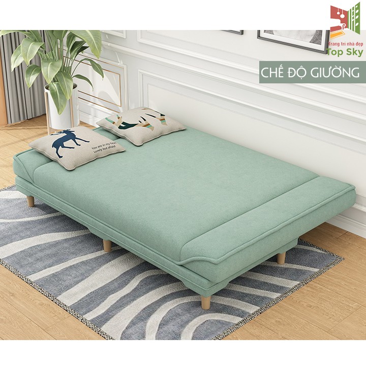 Giường Sofa Gấp Gọn Thành Ghế Đa Năng Phong Cách Hàn Quốc Dài 1m8 (Tặng kèm 2 gối trị giá 200k )