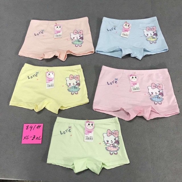 Set 10 quần chip đùi/Quần đùi bé gái Quảng Châu cao cấp vải cotton siêu mát, dễ thương