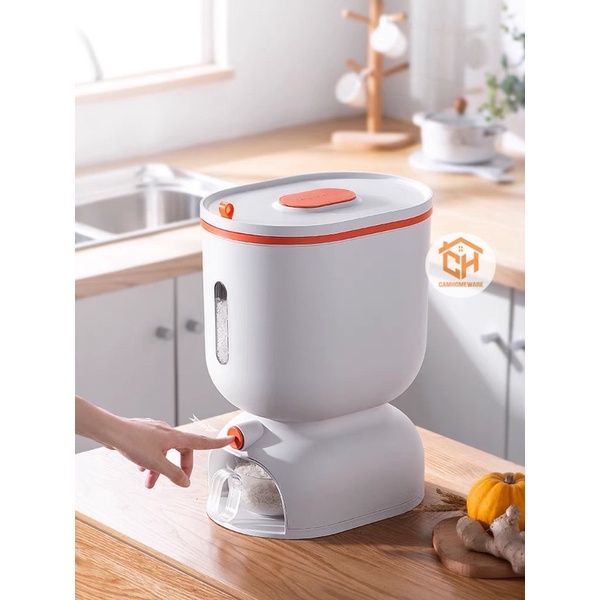Thùng Đựng Gạo Thông Minh Tự Động siêu tiện lợi