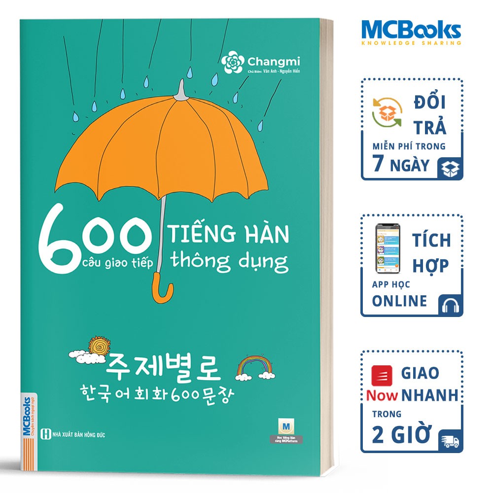 Sách - 600 Câu Giao Tiếp Tiếng Hàn Thông Dụng - Dành Cho Người Tự Học