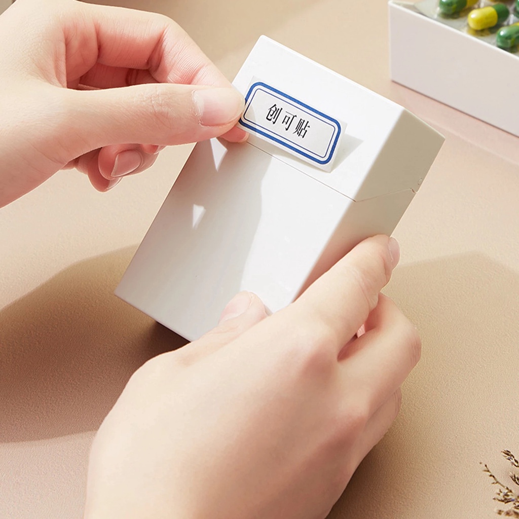 [Mới] Hộp Đựng Thuốc Nắp Lật Phân Loại Nhỏ Gọn Tinh Tế Màu Trắng Sáng Tạo Để Bàn Thiết Thực Chất Lượng Cao Cho Gia Đình
