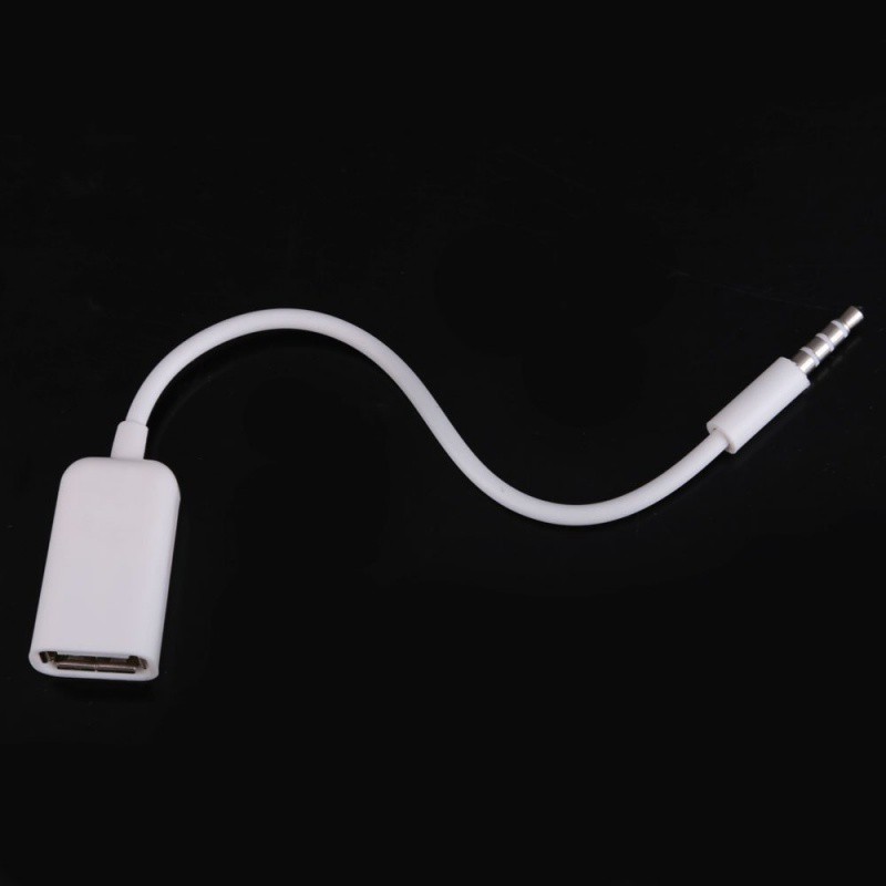 [Hot Sale]USB Female to AUX 3.5mm Male Jack Plug Audio Converter Adapter Data Cable