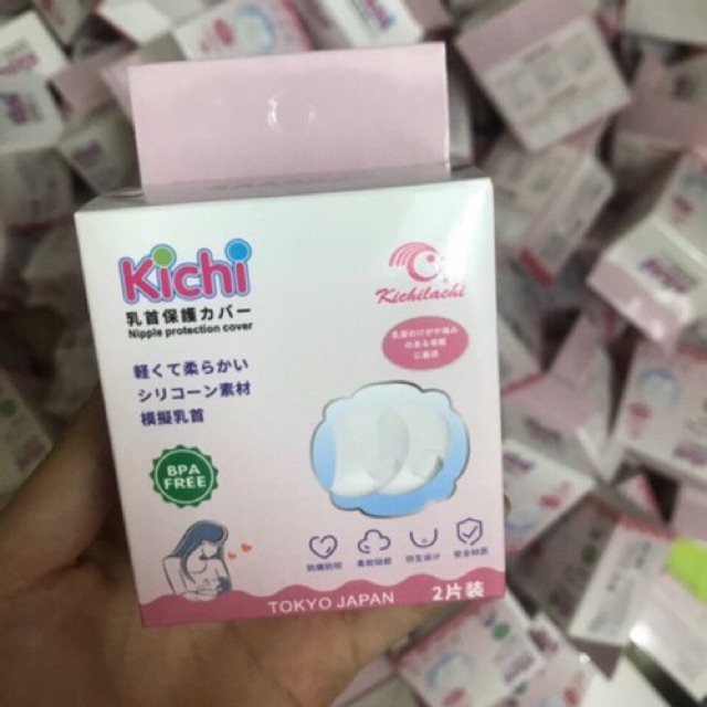 Núm trợ ti silicon Kichi [hộp 2 chiếc]