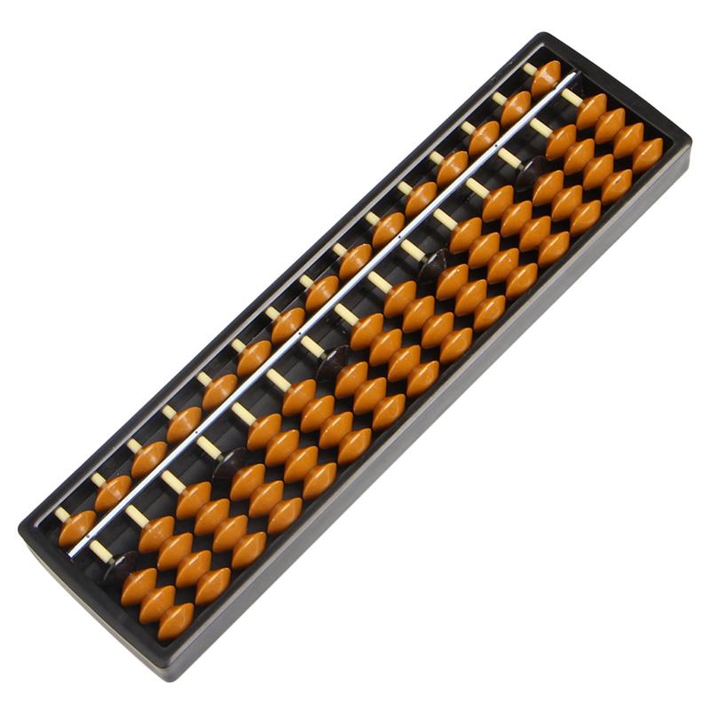 Plastic Abacus 15 Digits Arithmetic Tool Kid’s Math Learn Aid Caculating Toys