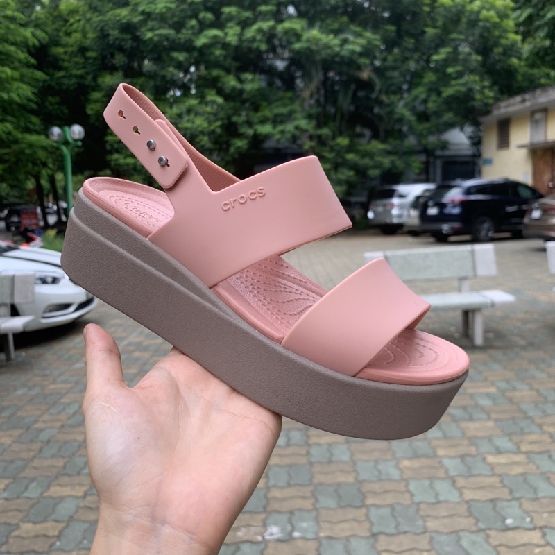 Sandal nữ 5p, Sandal Brooklyn có hộp xanh, đế xuồng, quai ngang siêu nhẹ, êm chân cao cấp nhiều màu