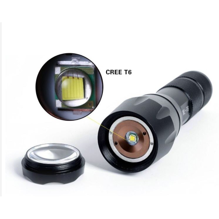 Phiên Bản Cao Cấp Đèn Pin Siêu Sáng Chiếu Sáng Cực Xa Có Thể Sạc Lại T6 Hợp Kim Chống Nước | BigBuy360 - bigbuy360.vn
