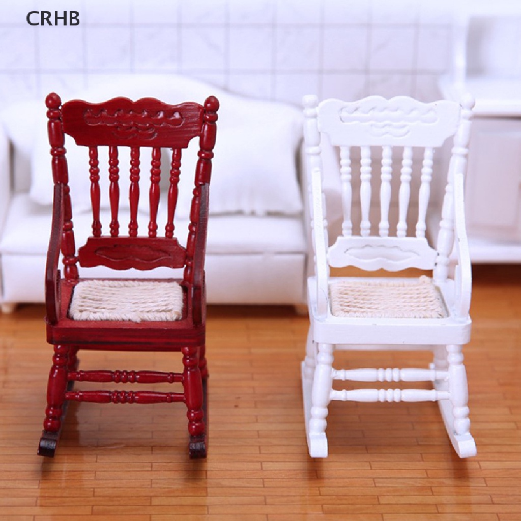 Mô Hình Ghế Gỗ Mini Tỉ Lệ 1 / 12 Trang Trí Nhà Búp Bê Mới